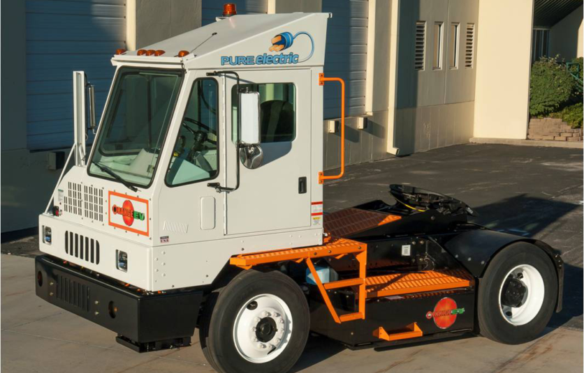 This is an image of a electric port truck
